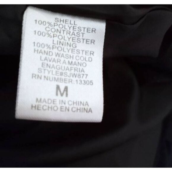 SAN JOY BLACK & WHITE BOMBER SZ.M EUC. - Picture 5 of 5